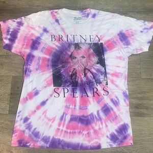 BRITNEY SPEARS 🌸 Y2K Oversized T Tie Dye Custom Hand Made Pink Purple